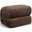 Hansleep 毛布 シングル 冬用 ブランケット 100x140cm ブラウン マイクロファイバー 柔らかく肌触り フランネル 洗える 静電防止 四季適用 (100x140,ブラウン)