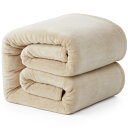 Hansleep 毛布 シングル 冬用 ブランケット 100x140cm グレージュ マイクロファイバー 柔らかく肌触り フランネル 洗える 静電防止 四季適用 (100x140,グレージュ)