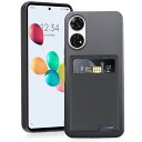 【 Agaiy 】ZTE Anshin Family 対応 ケース 背面カード収納 耐衝撃 薄型 軽量(ブラック) ZTE あんしんフアミリ-スマホ/A303Z...