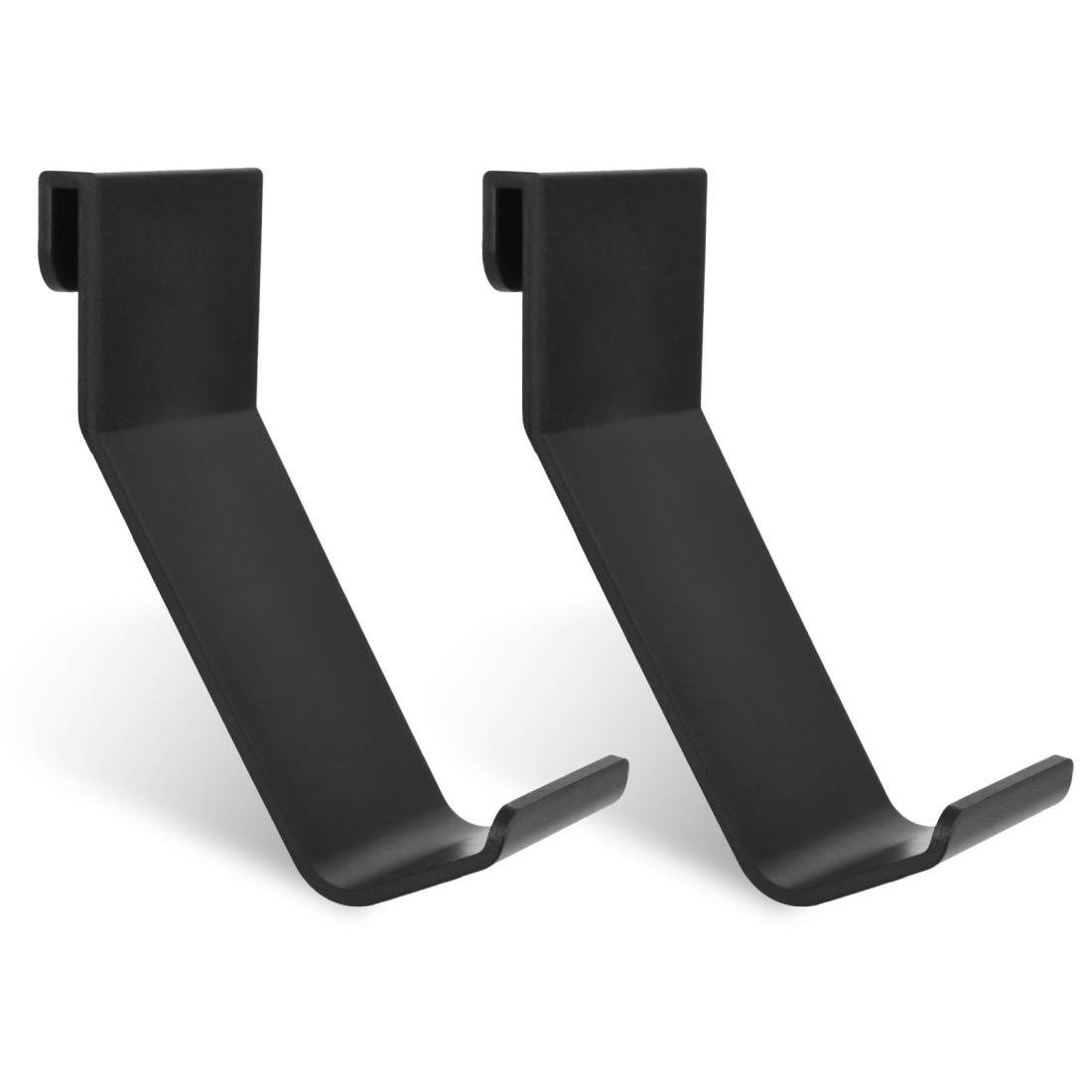 L’QECTED PS5/PS5 Slim用コントロー ラースタンド プレステ5 ヘッドホンハンガーホルダー 収納 PlayStation5 用 ps5 コントロー ラー スタンド/安定材質・傷防止 2枚入 ブラック