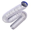 ダクトホース100MM(直径)5M(長さ)排気ダクト フレキシブルダクト ダクト100MM 換気パイプ ファンネル 耐熱 防水 伸縮自在 排気ダクト