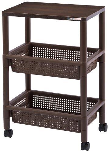 カワタキコーポレーション(Kawataki Corporation) 不動技研(Fudogiken)ウッドテーブルワゴン WTW-3S ブ..