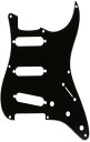 Fender ピックガード Pickguard, Stratocaster® S/S/S, 8-Hole Mount, Black, 3-Ply