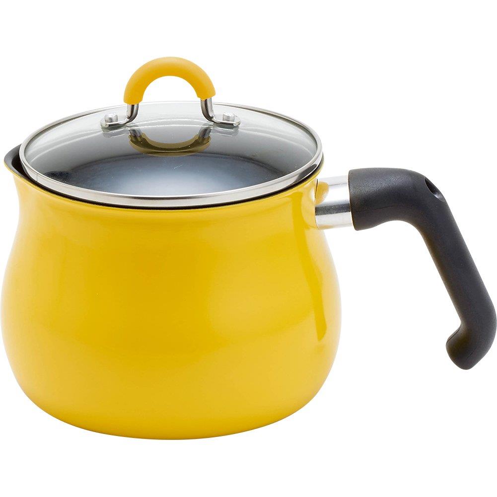 和平フレイズ マルチポット Mサイズ 14cm 2.2L (1~2人用) イエ ロー IH対応 ご飯鍋 ミルクパン 揚げ鍋 ふっ素樹脂加工 トゥーメイ To May 一人暮らし 新生活 SRA-9471