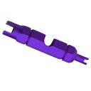 BOROLA 自転車 バルブ ツール メンテナンス用品 仏式/米式バルブ用レンチ (パープル)(4)