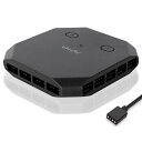 Novonest ファンハブ 5V 3PIN ARGB コントロー ラー ファン増設用 AURA Sync同期 8基 PWM 4PIN PCケースファン用 6基 ファンケーブルを整理 SATA電源入力 Fan Hub 最大14基FH14-5V
