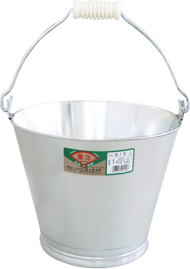 尾上製作所(ONOE) 20個入り バケツ特2号 G-B-5 5リットル 衝撃や寒さに強い亜鉛鉄板 曲がり・折れ・火..