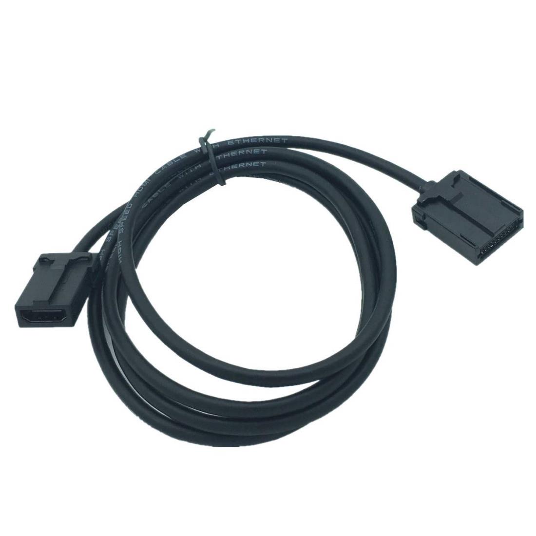 YFFSFDC アルパイン KCU-620HE NXシリーズ用 HDMI Type-E to A 変換ケーブル 互換品(ETB-KCU-620HE) デンソーテンオプション HDMI接続コード HDMI114 1.5m ナビ接続専用 i Phone Android スマホ接続 イクリプス対応