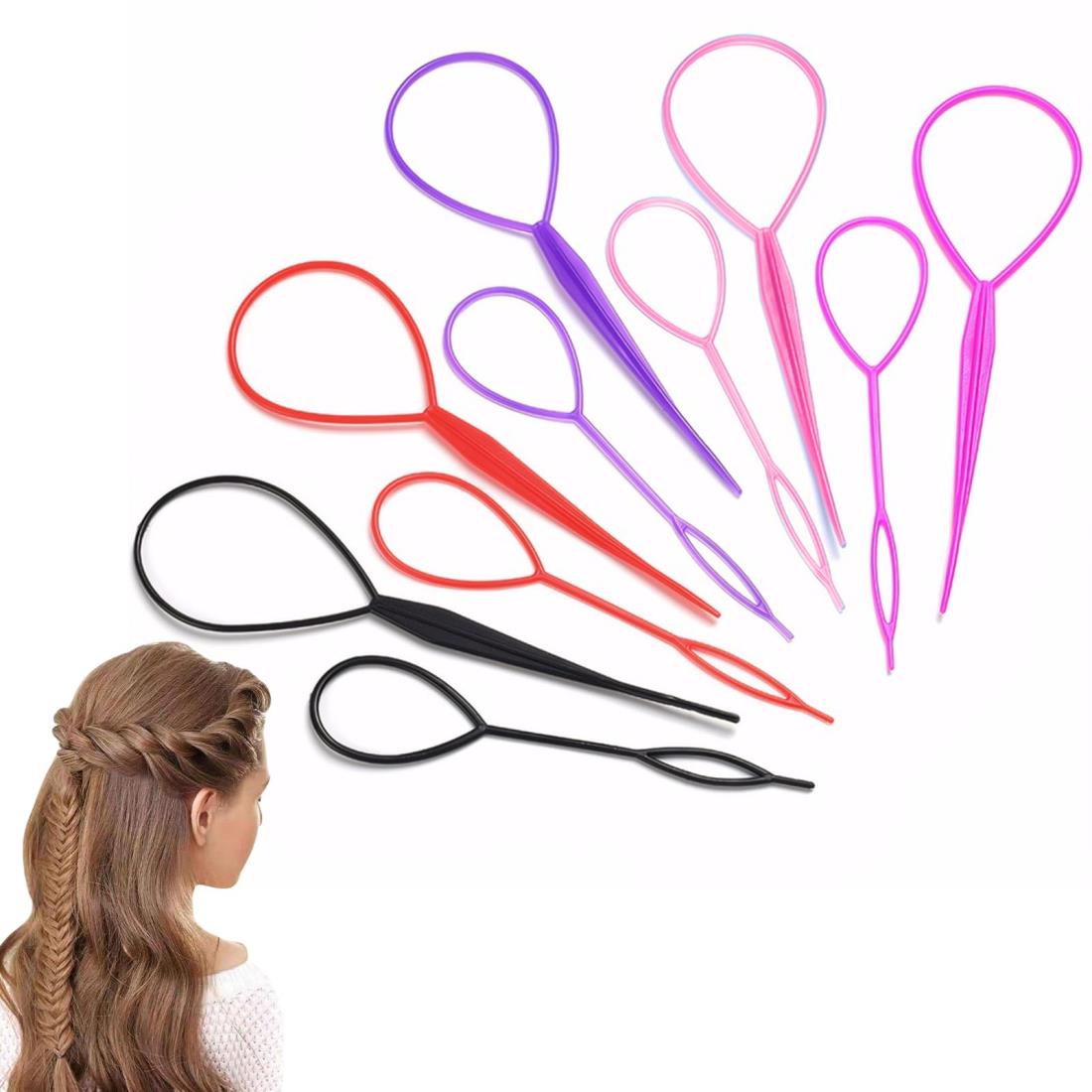 DELUXEFOX くるりんぱ スティック アレンジスティック (20個セット) オーディオファン ヘアアレンジスティック 多機能ヘアスティック お団子 髪造形 初心者 プロサロン 美容院 家庭用 業務用 大小のセットのサムネイル