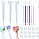 MAEXUS シリコンモールド ペン形【3個セット】レジン 型 シリコンモールド 筆ウサギ 猫 熊 流砂のペン 抜き型 初心者 DIY お手入れが簡単 文房具 ...