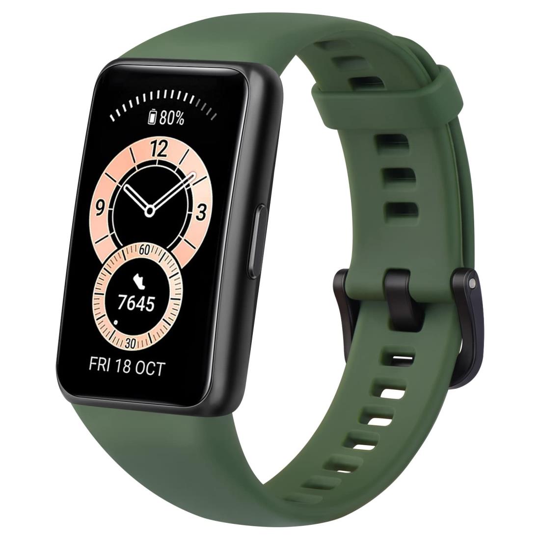 Vanua Band 6 バンド 6 Pro/Honor Band 6 交換バンド, スポーツ交換用シリコンバンド コンパチブル コンパチブル Band 6 / /Honor Band 6 (グリーン)