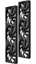 Novonest PCケースファン 120mm 1650 RPM 連結型ケースファン 高性能 デイジーチェーン 冷却 4PIN PWM 一体型 冷却 fan 2...