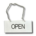 Seagron オープンクローズ看板 open close 札 プレート アクリル製 (23×10CMーホワイトーA)