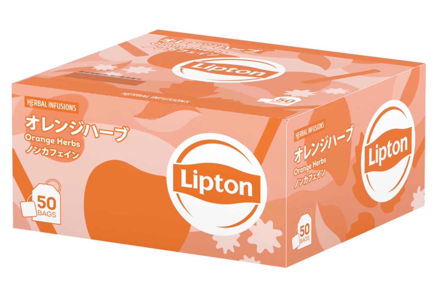 リプトン 紅茶 オレンジハーブ ポリプロピレンティーバッグ 50袋