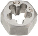 イチネンアクセス Thread Master(スレッドマスター) タップ・ダイス 六角ダイス M12×1.25mm 22242 六角サイズ24mm(合金工具鋼)