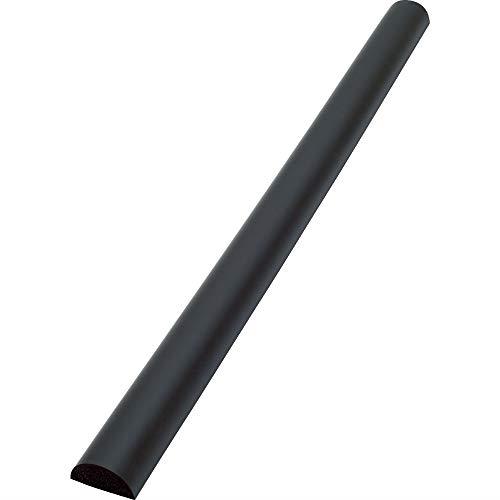 TRUSCO(トラスコ) 安心クッション 半円型 0.9m 1本入 ブラック TAC-148