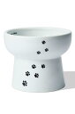 猫壱(necoichi)ハッピーダイニング 猫用 脚付ウォーターボウル ハイタイプ 猫柄 電子レンジ&食器洗浄機対応(4)