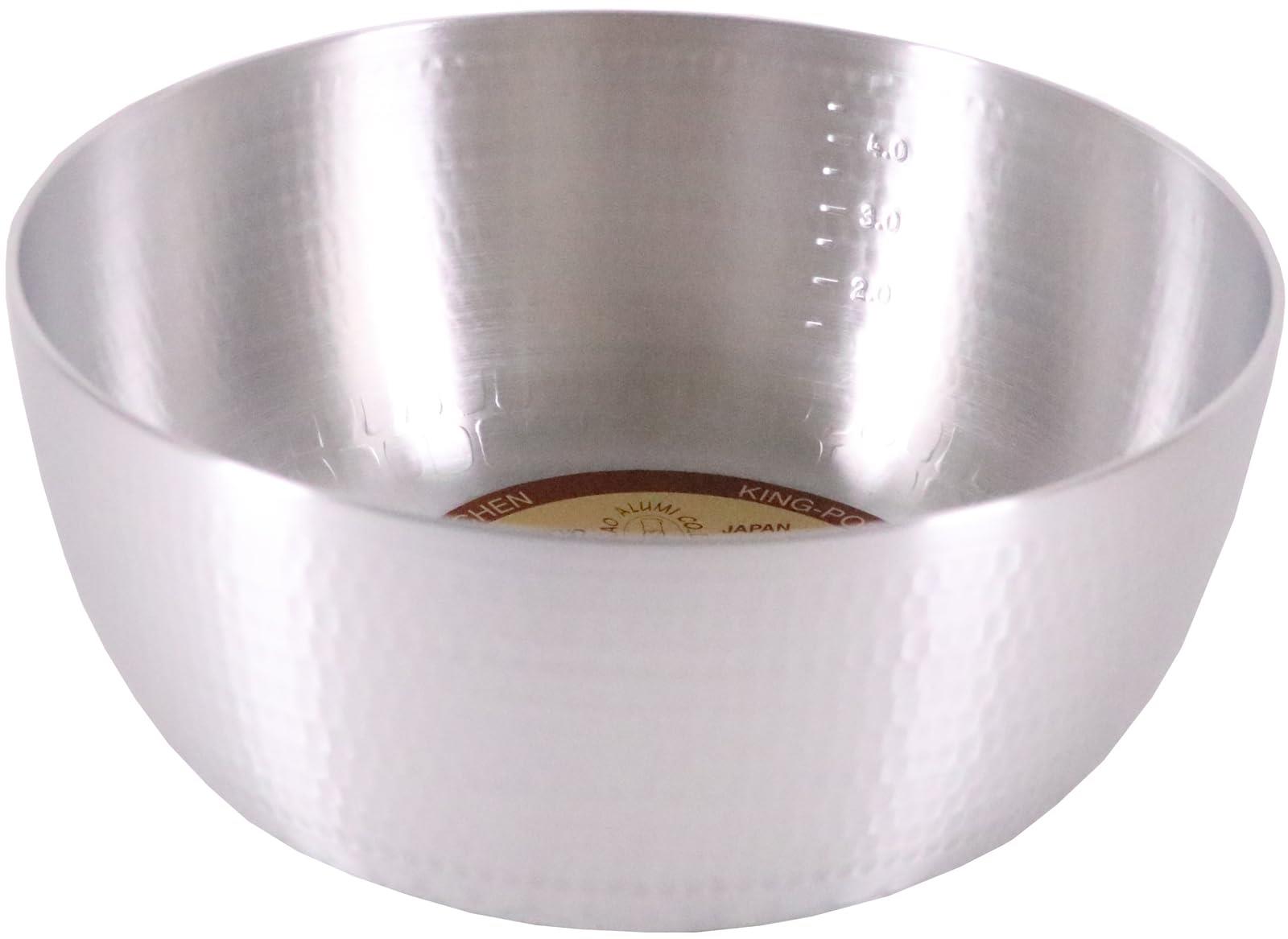 アルミ 打出 ヤットコ鍋(目盛付)27cm