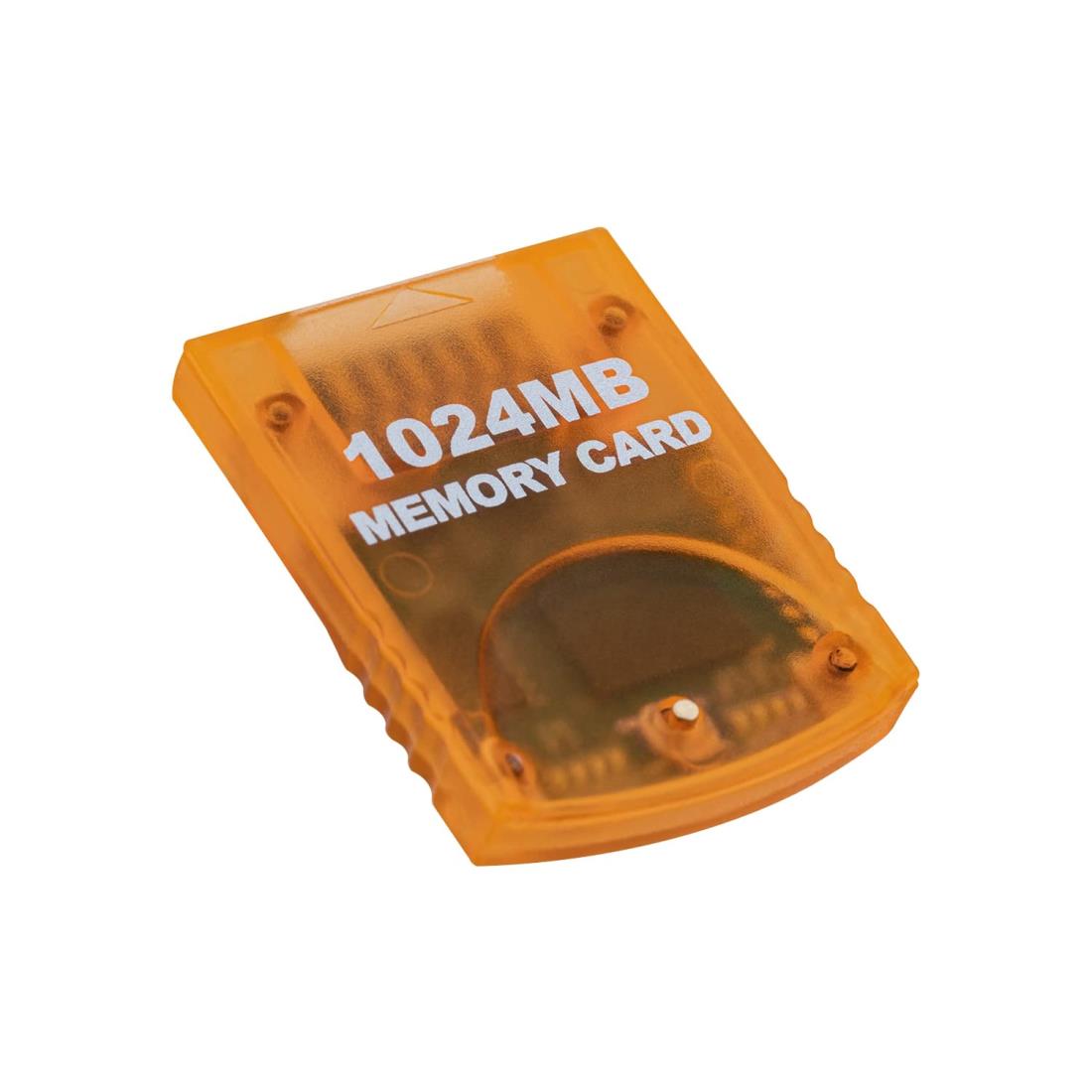 Mcbazel 1024MB Wii・ゲームキューブ対応 メモリーカード 大容量 Gamecube・Wii用 ゲームコンソールメモリーカード(16344ブロック)-オレンジ(1024MB)
