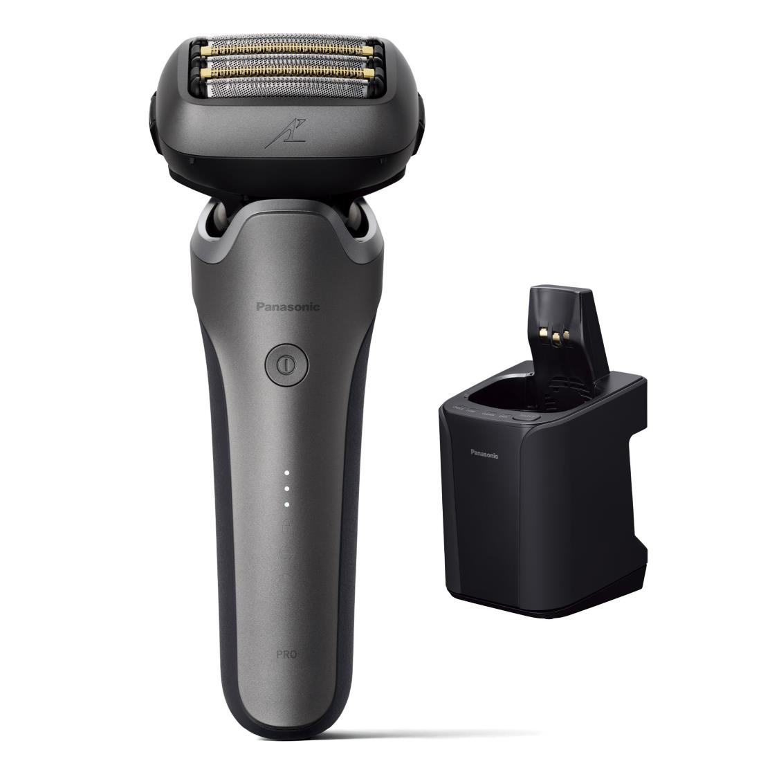 パナソニック メンズ シェーバー ラムダッシュ PRO 5枚刃 電動 髭剃り メンズ ラムダッシュAI⁺ 全自動洗浄充電器 ES-L570W-S シルバー