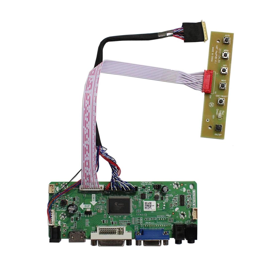 VSDISPLAY HD DVI VGA 映像 液晶制御基板 対応 15.6インチ 17.3インチ 解像度1920x1080 40ピン LVDS液晶