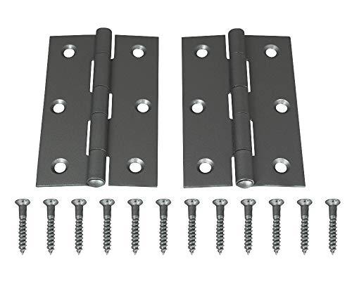 ハイロジック 扉用丁番 シルバー蝶番 89mm 072616 2枚入のサムネイル