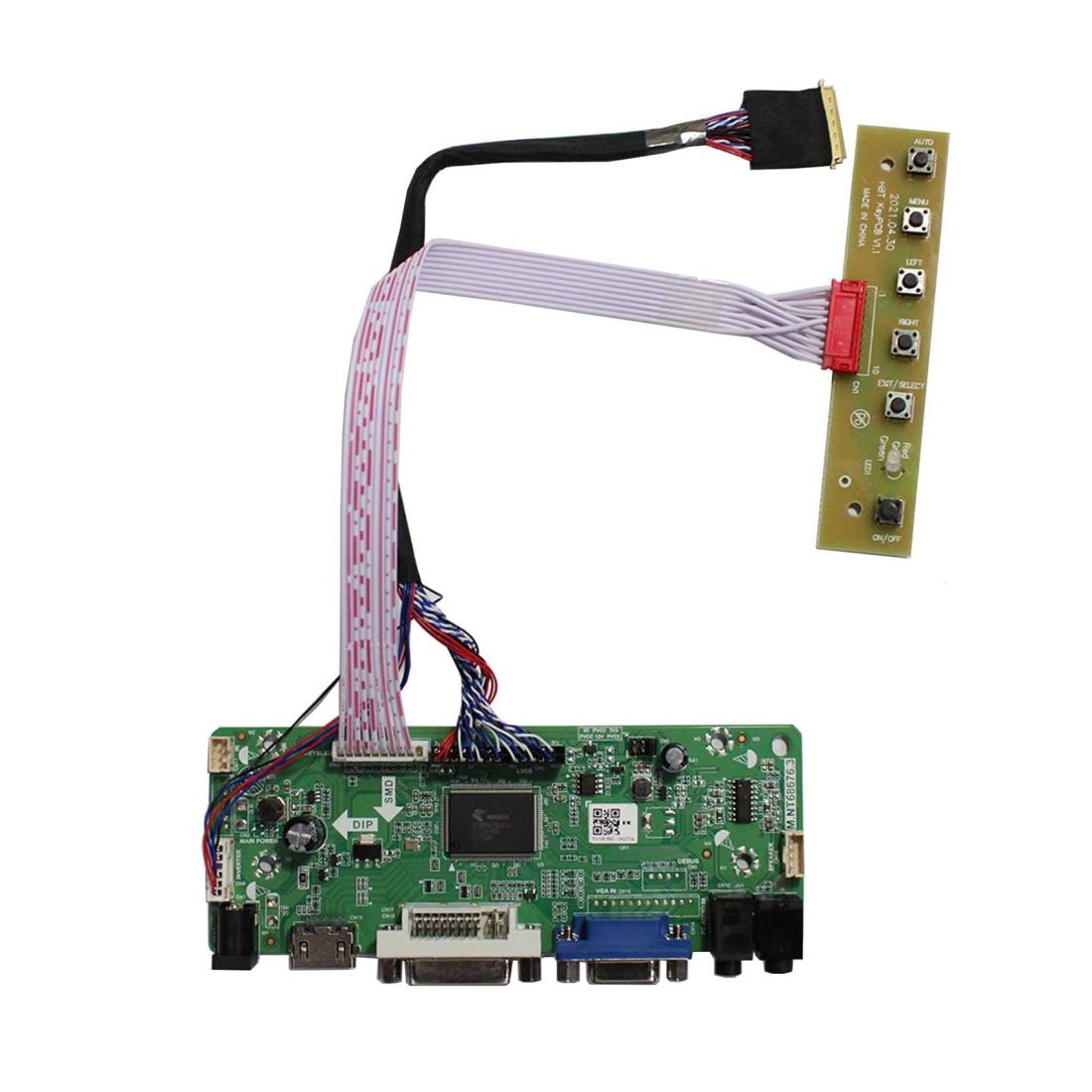 VSDISPLAY HD DVI VGA 映像 液晶制御基板 対応 14インチ 17.3インチ 解像度1600x900 40ピン LVDS液晶 LP140WD2 B140RTN02 LP173WD1 B173RW01