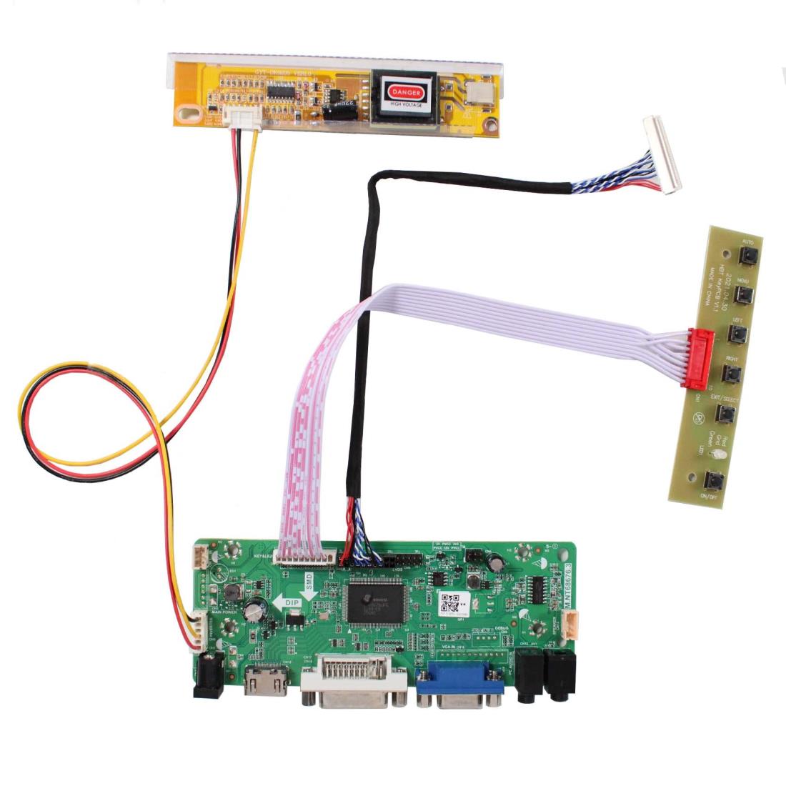 VSDISPLAY HD DVI VGA 映像 液晶制御基板 対応 15インチ 解像度1024x768 1灯 30ピン LVDS液晶 LP150XG08 LTN150XB B150XG01