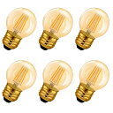 LVWIT フィ ラメント電球 E26口金 LED電球 36W形相当 420lm シャンデリア 2400K 茶色 G45ミニ電球 エジソン電球 レトロ PSE ...