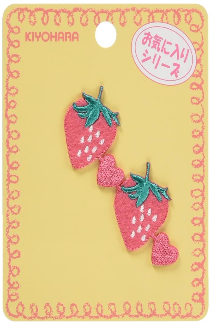 清原(KIYOHARA) お気に入りシリーズ 連続ワッペン いちご 1個入り MOW807