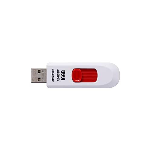 アドテック USBフラッシュメモリ USTW USB2.0 16GB ホワイト AD-USTW16G-U2