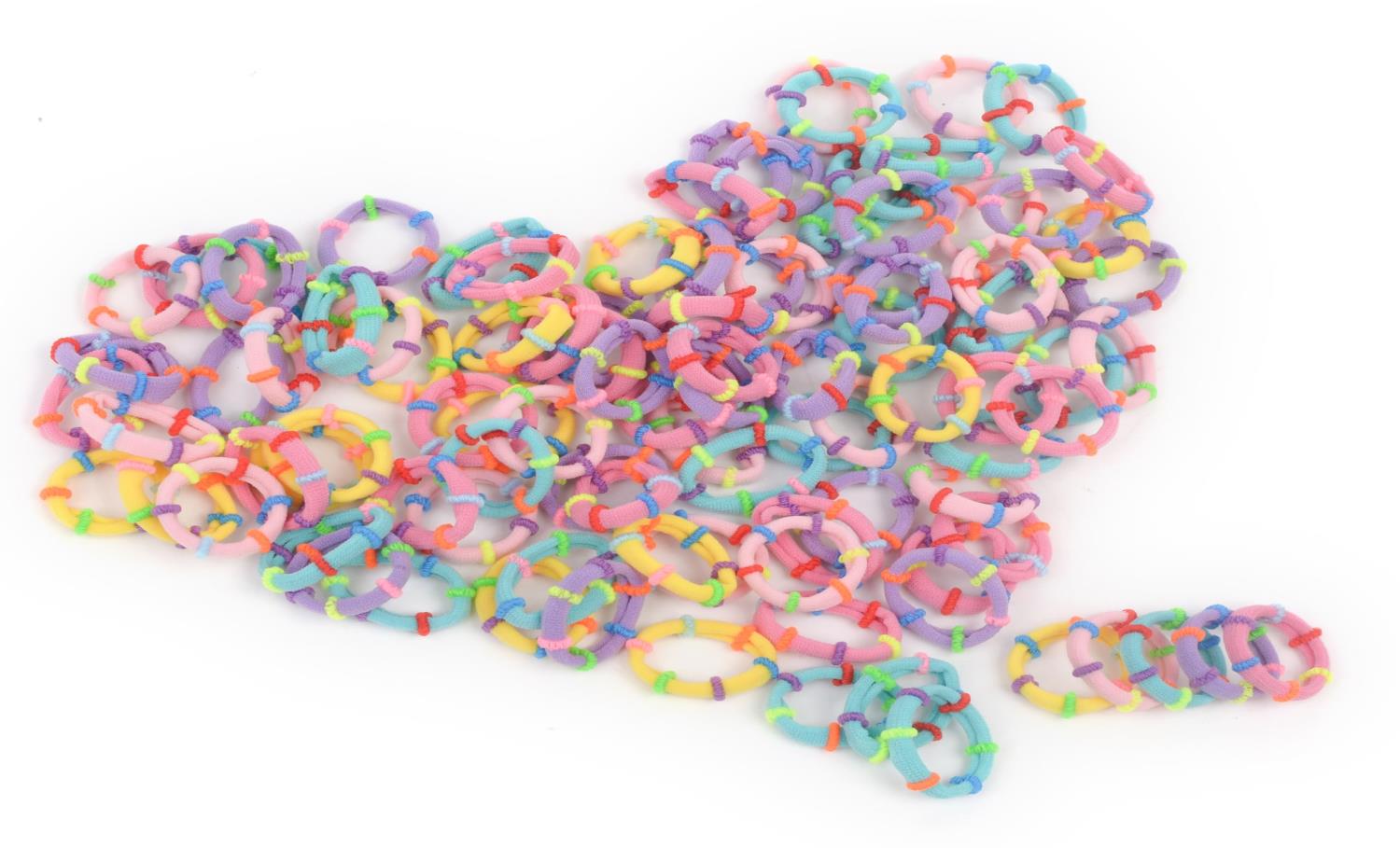 BIANHUAN ヘアゴム こども 100本 セット 赤ちゃん かみかざり 髪ゴム 子供 おしゃれ かわいい カラフル ベビー ヘアアクセサリー ゴム 髪 髪留め 女の子 髪飾り (B)