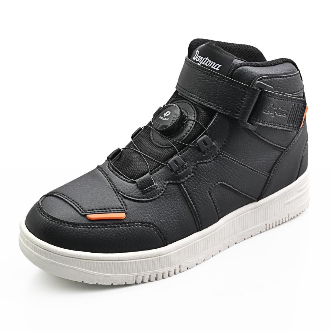 デイトナ バイク用 ライディング シューズ 防水 ハイカット リール D-WP DS-501 ブラック 23.5 cm