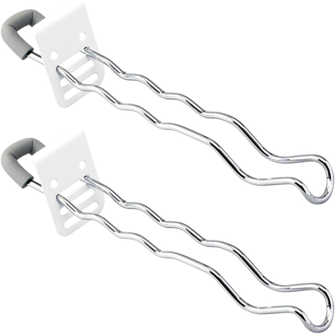 コモライフ 付け外し簡単! 合金鋼 室内物干し掛け(ロング) 2個セット 部屋干し 鴨居 かもいフック 窓枠 玄関 上着掛け 長雨 梅雨 台風 花粉 洗濯物干し...