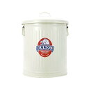 ダルトン(Dulton) ミニガベージカンMサイズ 6L アイボリー ゴミを入れる物こそ綺麗だと思う物を使いたい ふた付きゴミ箱 ブリキ缶 高さ290mm 直径215mm 100-105-IVM