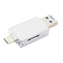 JSER Xiwai USB-C Type C/USB 2.0 - NM ナノメモリーカード&TF Micro SDカードリーダー H u a w e i 携帯電話 ノートパソコン用