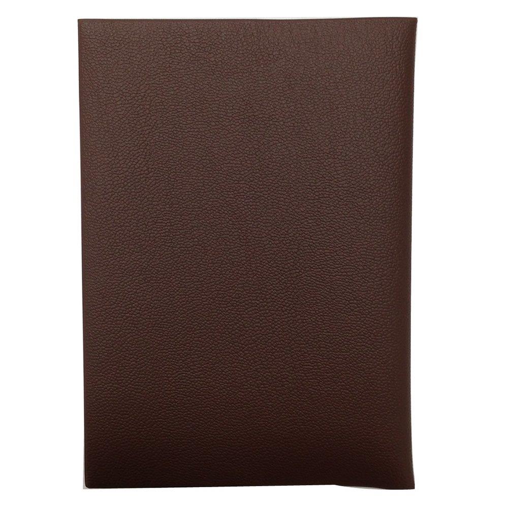 コンサイス ブックカバー 皮革調 No.5 B6 茶 323525