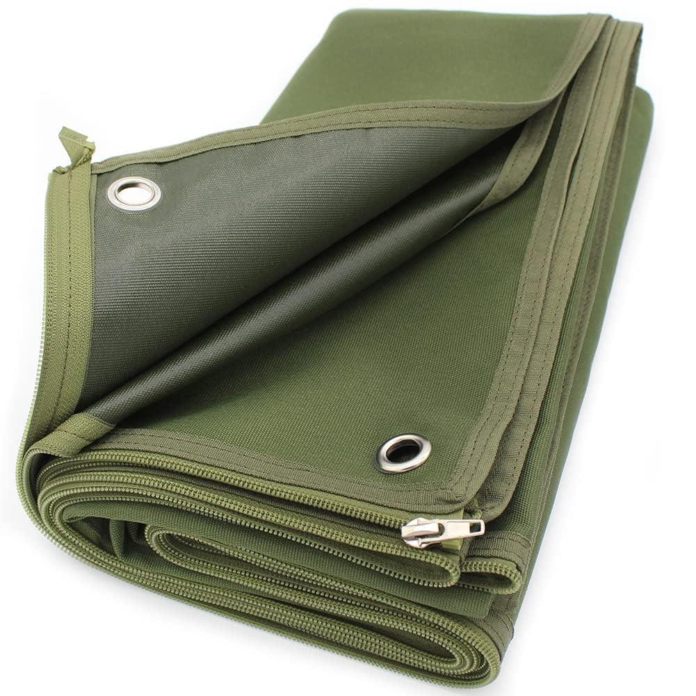 CHENGMAY グランドシート 無骨 極厚 1000D 防水 テントシート 130×200cm 拡張式 収納袋付き アウトドア..