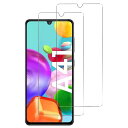 【2枚セット】 Galaxy A41 用 ガラスフィルム SC-41A SCV48 ギャラクシー A41 フィルム 強化ガラス 保護フィルム 【気泡ゼロ/貼り付け簡単/高透過率/指紋防止】(2)