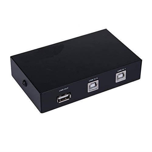 ES-Tune USB切替器 手動切替器 2入力1出力 プリンタなどを共有 分配器 セレクター USB2.0端子 ES-Tune USB切替器 手動切替器 2入力1出力 プリンタなどを共有 分配器 セレクター USB2.0端子