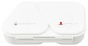 OSK(オーエスケー) おにぎりランチケース 弁当箱 ホワイト 465ml 日本製 おにぎらず おかずも入る 電子レンジ対応 押し型付き シンプル おしゃれ 抗菌 時短 簡単 LS-15(3)