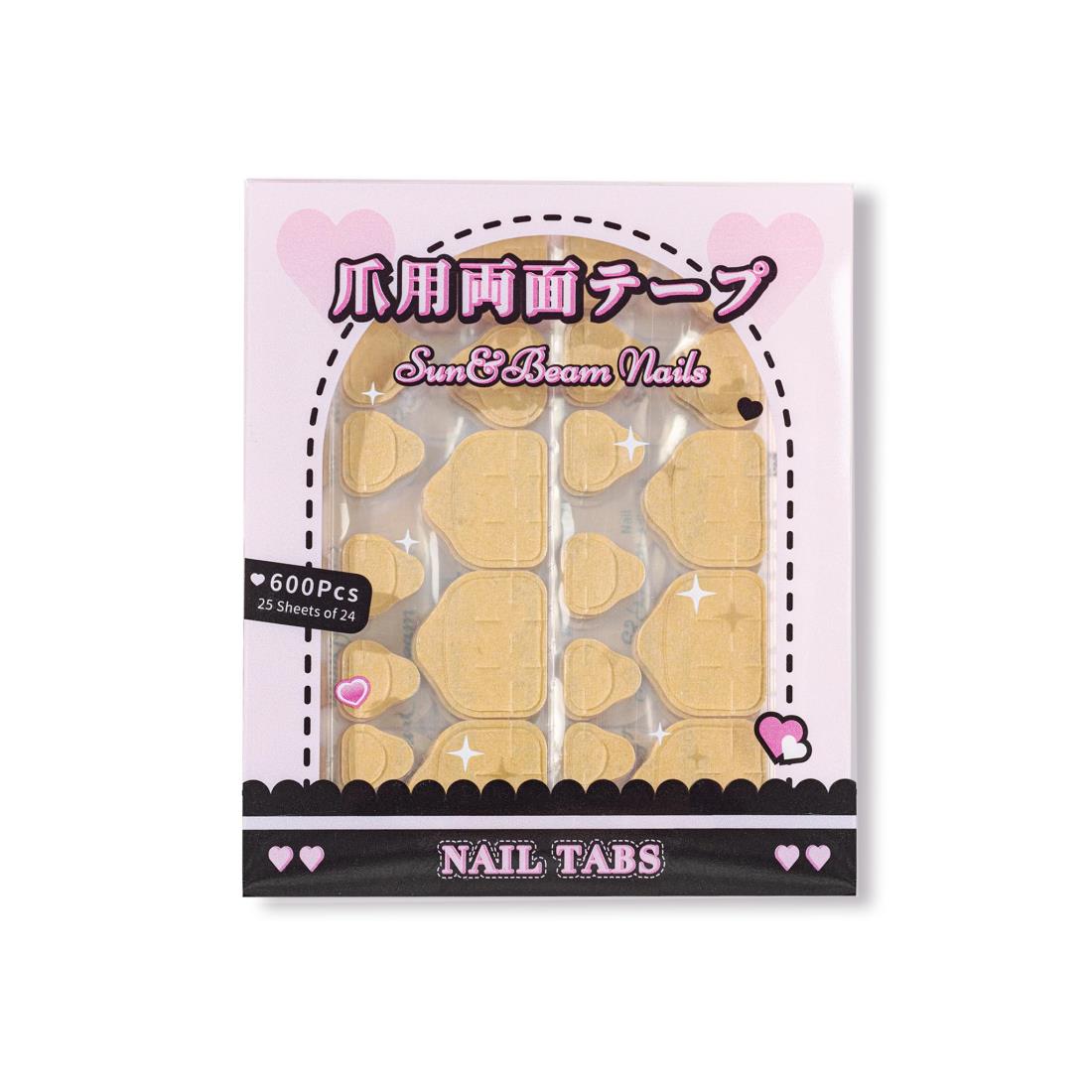 Sun＆Beam Nails ネイル用グミテープ ネイルチップ つけ爪用両面テープ 極薄 超強力 粘着 防水 グミ ネイル接着剤（足用）