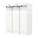Umimile ソープディスペンサー 自動 シャンプーディスペンサー マグネット 液体 食器用洗剤 壁掛け 充電式 400ml大容量 IPX6防水 透明 3セット