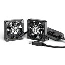ELUTENG 小型ファン4cm 2連 USBファン 3段階風量調節 USB扇風機 2台1組 冷却クーラー 薄型 強力冷却 パソコン 電子デバイスの冷却 送風機 ミニファン 小型送風機 冷却ファン 5V 長時間稼働可 Dual Usb fan 4cm