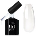 TOMICCA 5 in 1 ビルダー ネイル ジェル ビルダー ベース 強化 ネイル ジェル ハード ストロング ネイル チップ & 長さだし ジェルネイル、...