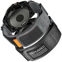 ガーミンウォッチレザーバンド Fēnix 8 Solar 47mm / Fēnix 7 / 7 Solar / 7 Sapphire Solar / 6 / 6 Pro / 6 Sapphire / 5 / 5 Plus, Approach S60 / S62など用 アップグレードされたコネクタ ガーミンのクイックフィットver 交換ベルト