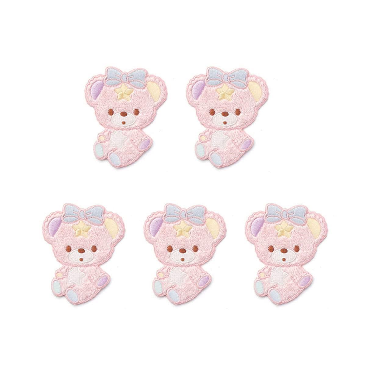 ワッペン 女の子 アイロン アップリケ ウサギ リボン ユニコーン かわいい 大きい 小さい 刺繍 (クマ-..