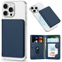 TUCCH スマホカードケース 磁気吸着 6枚カード収納 RFIDブロッキング PU合皮 脱着簡単 軽量 背面 カードウォレット 磁気ウォレットケース i Phone 16/15/14/13/12シリーズ対応 ダークブルー
