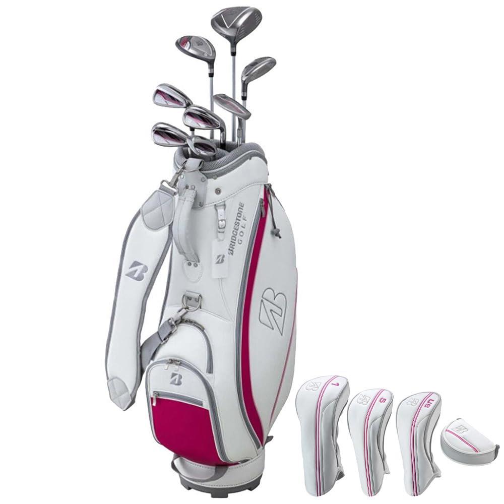 BRIDGESTONE(ブリヂストン) ゴルフクラブセット BRIDGESTONE GOLF BG-100L キャディバッグ付きクラブ8本セット レディス ピン...