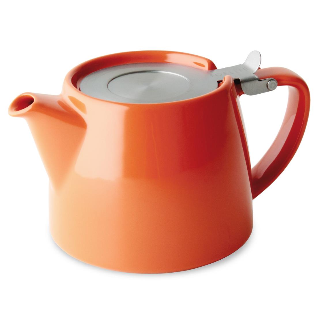 フォーライフ(FOR LIFE) ティーポット 陶器 530ml 3杯用 茶こし付き 食洗機対応 蓋